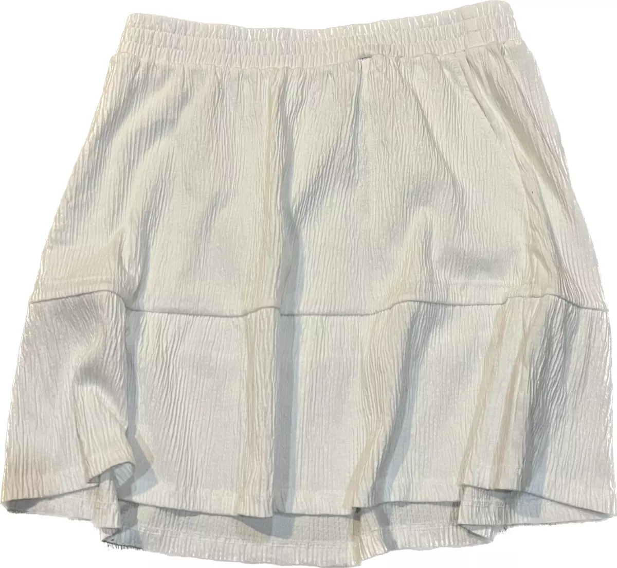 Tiered crinkle skirt top