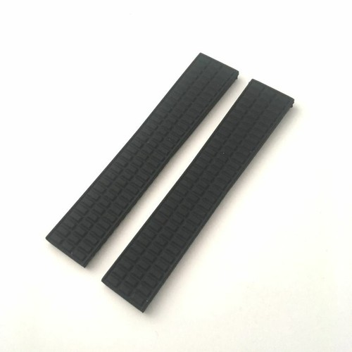 18mm Black Rubber Diver Watch Strap Band Fit Patek Philippe Aquanaut