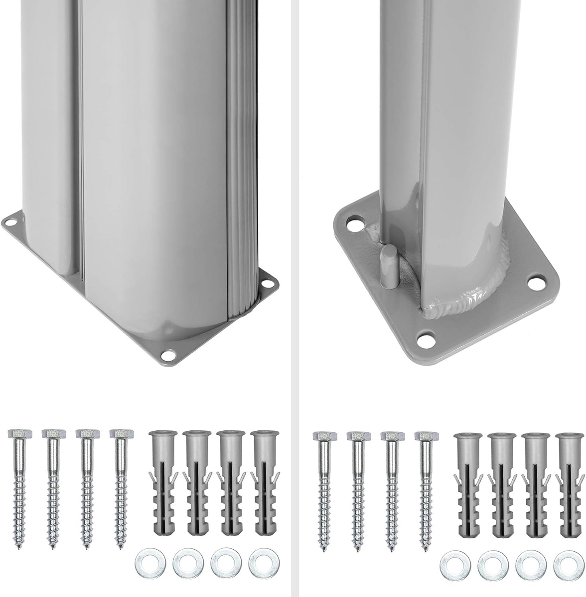 Tenda Frangivento Doppia Per Balcone 200x600cm - Cassettone Alluminio, Avvolgimento Automatico, Grigio - Foto 13