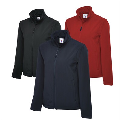 UNEEK Classic Full Zip Waterproof Casual Workwear Mens Soft Shell Jacket XS-6XL