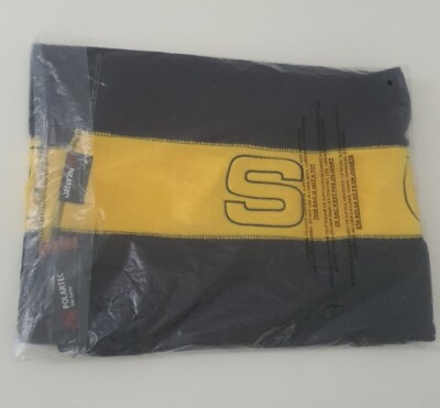 新品 18FW Supreme Polartec Scarf FW18 Supreme Polartec Scarf navy / yellow New With Tag