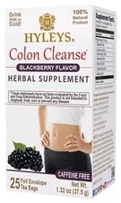 HYLEYS Colon Cleanse Tea BlackBerry Flavor - 25 Tea Bags (1 Pack)
