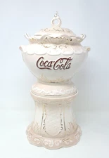 Coca Cola VICTORIAN Series Syrup Dispenser Style Cookie Jar 16" 1992