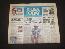 1998 OCTOBER 23-25 USA TODAY NEWSPAPER -FED HINTS AT FURTHER RATE CUTS - NP 7960 1998 OCTOBER 23-25 USA TODAY NEWSPAPER -FED HINTS AT FURTHER RATE CUTS - NP 7960