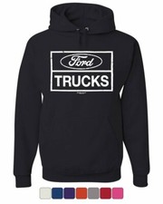 Distressed Ford Trucks Hoodie F150 American Pick Up Sweatshirt
