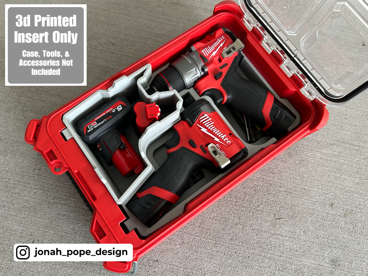 Milwaukee Packout Insert for M12 Drill and Impact Driver Gen3 (Insert Only)