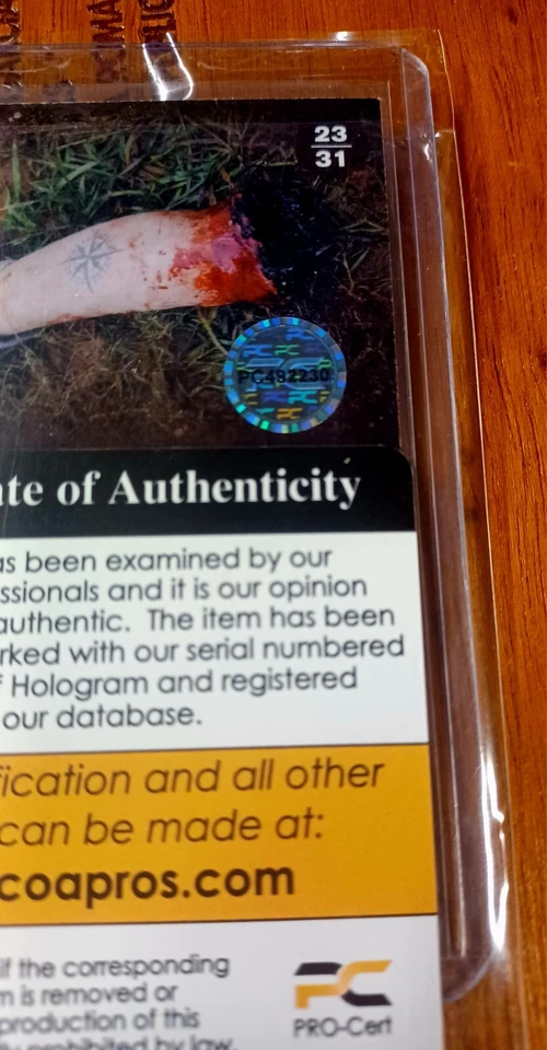 TWD  Trading Cards S4 Part 2 Rick Grimes W/ Autograph - Image 3 of 4