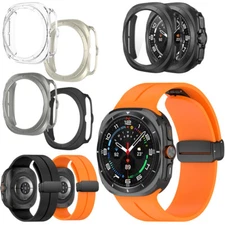 For Samsung Galaxy Watch Ultra 47mm PC Case Shell Screen Protector Silicone Band