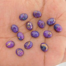 Natural Purple Copper Turquoise Oval 6x8 mm to 18x25 mm Cabochon Loose Gemstone