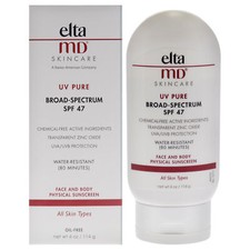 UV Pure Broad Spectrum SPF 47 by EltaMD for Unisex - 4 oz Sunscreen