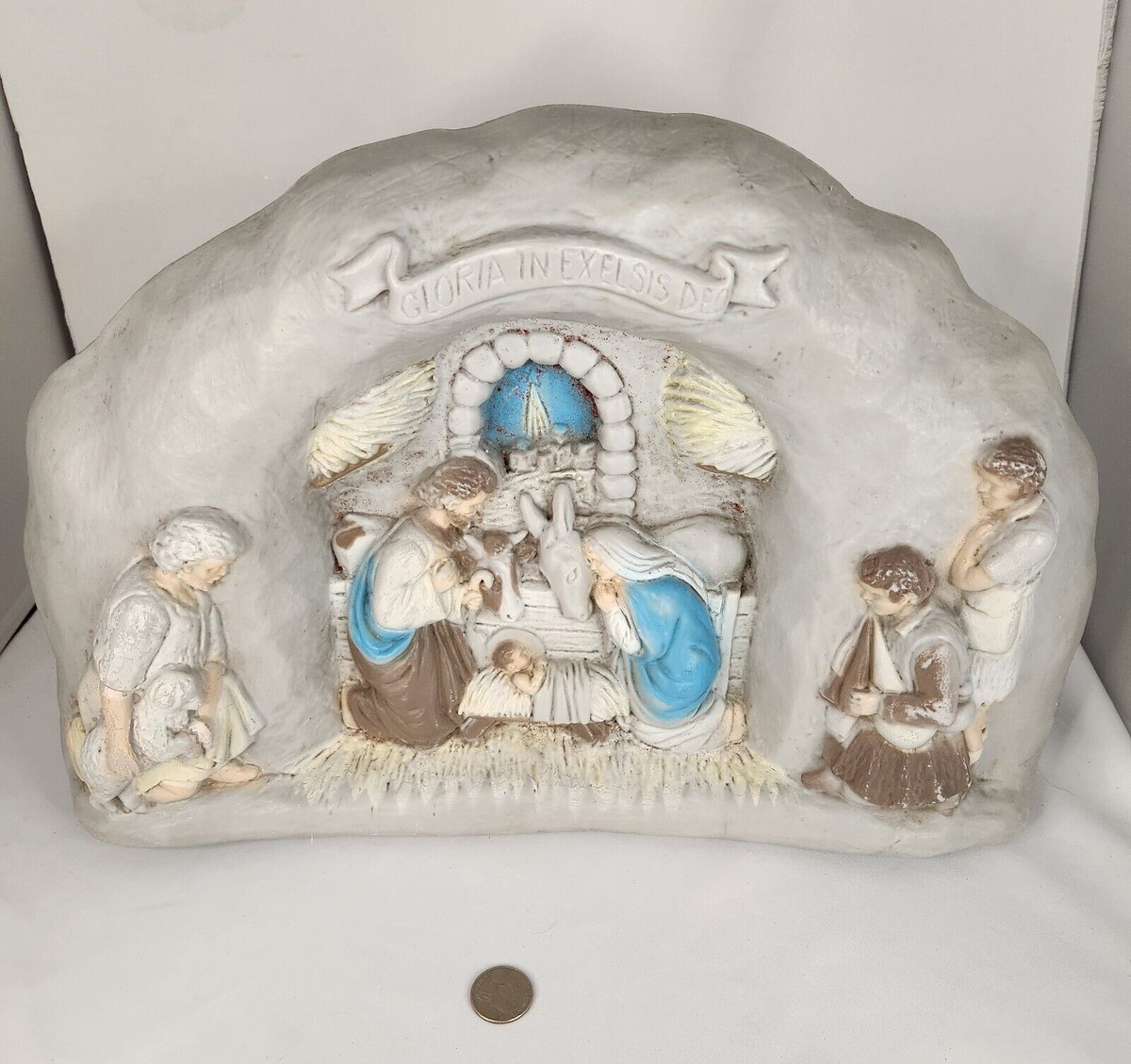 Blow mold table top nativity scene stonemagic.jp
