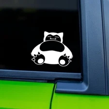 Snorlax Vinyl Decal Sticker Pokémon Cute Car Truck Window Sticker Gaming