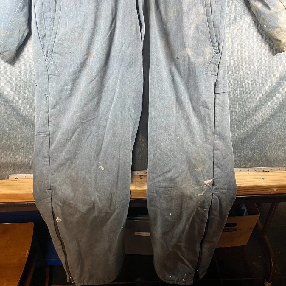 Monos Walls Blizzard Pruf para Hombres XL Gris Algodón Ropa de Trabajo Manga Larga Cremallera al Tobillo Foto 4 de 4