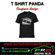 maglietta Fiat Panda giugiaro design nera black taglia M uomo