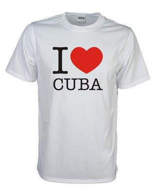 T-Shirt, I love KUBA (Cuba), Länder Fanshirt Loveshirt S-5XL (WMS11-36)
