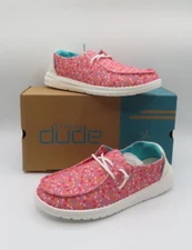 Hey Dude Wendy Youth Pink Sprinkles US Youth 6 Women 7 - EU 38