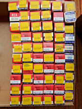 LOT of 50 Vtg RCA/Tung Sol/Raytheon/GE/ NOS Electron Tubes Radio AMP w/Boxes A