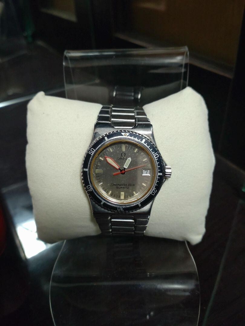 sakura311 オメガ　シーマスター120 カリプソ　クォーツ Omega Seamaster 120 Calypso Black Dial 