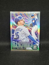 2020 Optic ILLUSIONS #OI-5 Whit Merrifield SILVER HOLO PRIZM PARALLEL (G29)
