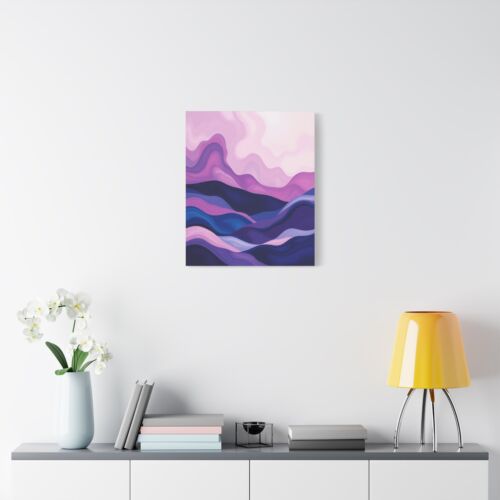 Abstract Minimalist landscape rolling hills print Matte Canvas, Stretched, 1.25" - Picture 12 of 25