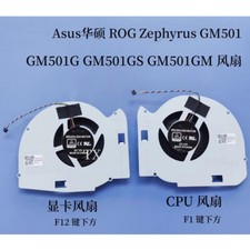 For ASUS ROG Zephyrus GM501 GM510G GM501G GM501GS Laptop CPU GPU Cooling Fan 12V