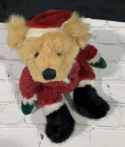 KRIS BEAR Plush Teddy Bear Weighted Plush 11” Russ Berrie Christmas Santa NEW - Picture 4 of 8