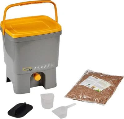 HOZELOCK Bokashi Compositore da Cucina 16L con Attivatore di Fermentazione 1kg Ermetico
