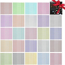4125 PCS Self Adhesive Rhinestone Stickers, Nicpro Bling Gem Stickers for Face N