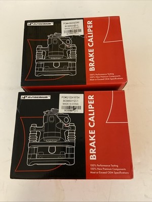 Rear Left/Right Set Brake Calipers for Chevy Impala 11-13 Buick LaCrosse 05-09