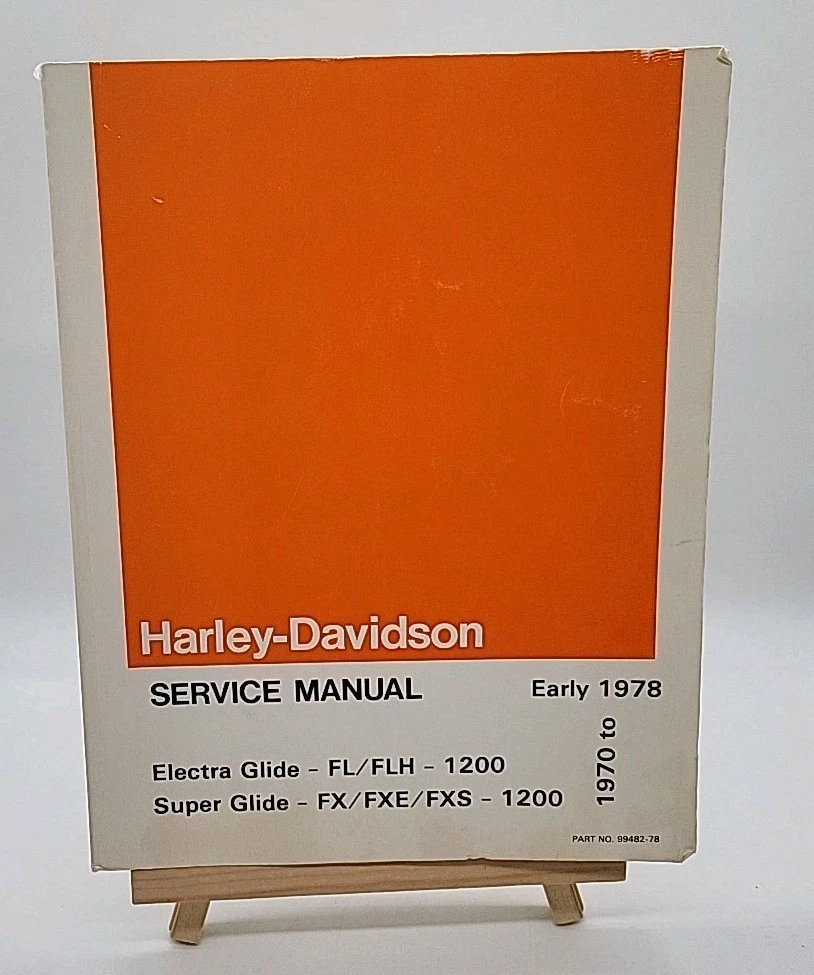 Harley-Davidson Motorcycle Manuals and Literature 1978 Year of