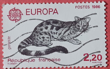 France 1986 - Europa Genette Fauna 2,20 - Yvert 2416 Oblitéré Used Stamp Cat