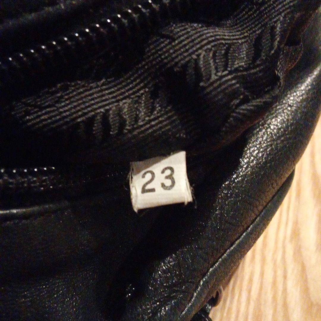 PRADA black leather pouch From Japan — image 5