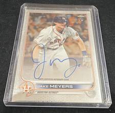 Topps 2022 Chrome Rookie Autographs Rookie Auto Jake Meyers Astros #RA-JM