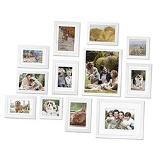 Picture Frame Set 12 Pack, Picture Frames Collage Wall 4x4 4x6 5x7 8x10 White
