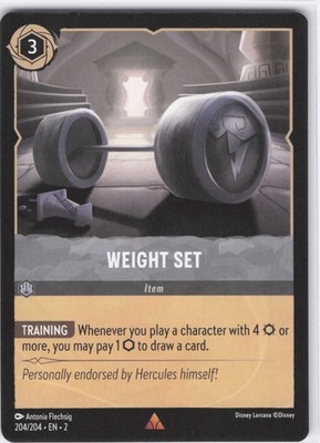 Weight Set Rare Rise of the Floodborn 204/204 NM Normal LP-NM