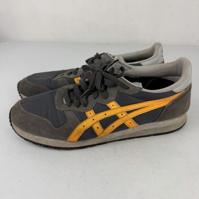 Asics Onitsuka Tiger OC Runner Mens Sz 10 D549L Gray Yellow Sneakers