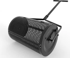 24" Lawn Spreader for Fertilizer Mulch Compost Topsoil Seeder Heavy Duty Tool