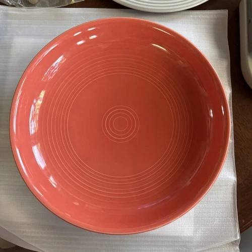 Fiesta 12” Persimmon Presentation Serving Bowl footed Dish