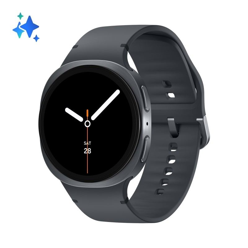 Samsung Galaxy Watch8 (Dark Gray, BT, 40mm) Smartwatch Galaxy AI, allenatore per
