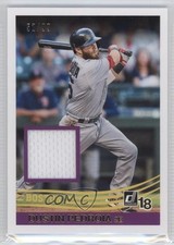 2018 Panini Donruss Retro 1984 Materials Gold 52/99 Dustin Pedroia #R84-DP 1r5
