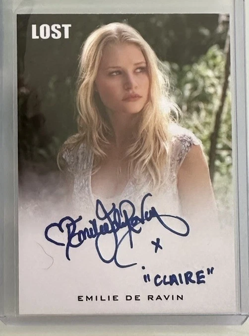 Lost Full Bleed Custom Autograph JSA On Card Emilie De Ravin as Claire Littleton
