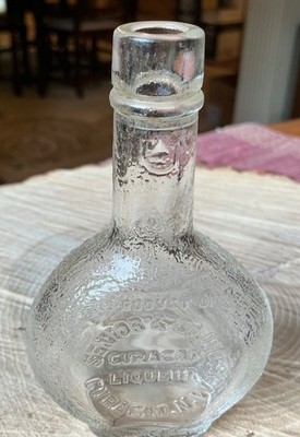 CURACAO LIQUEUR SNIOR & CO. CURACAO, N. WEST INDIES MINI WHISKEY SAMPLE 4 