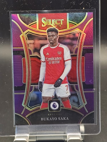2023-24 Panini Select Premier League - Mezzanine Bukayo Saka #106 Purple...