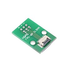 uxcell FFC FPC 6 Pin 0.5mm 1mm Pitch to DIP 2.0mm PCB Converter 6 Pin, Green
