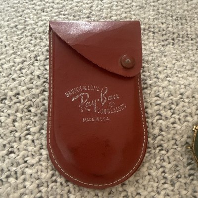 VINTAGE RAY BAN BAUSCH & LOMB CLIP ON SUNGLASSES - W/ ORIGINAL