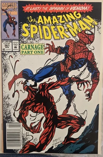 The Amazing Spider-Man 1st Appearance  Of Carnage Part One Marvel #361🔥🔥🔥