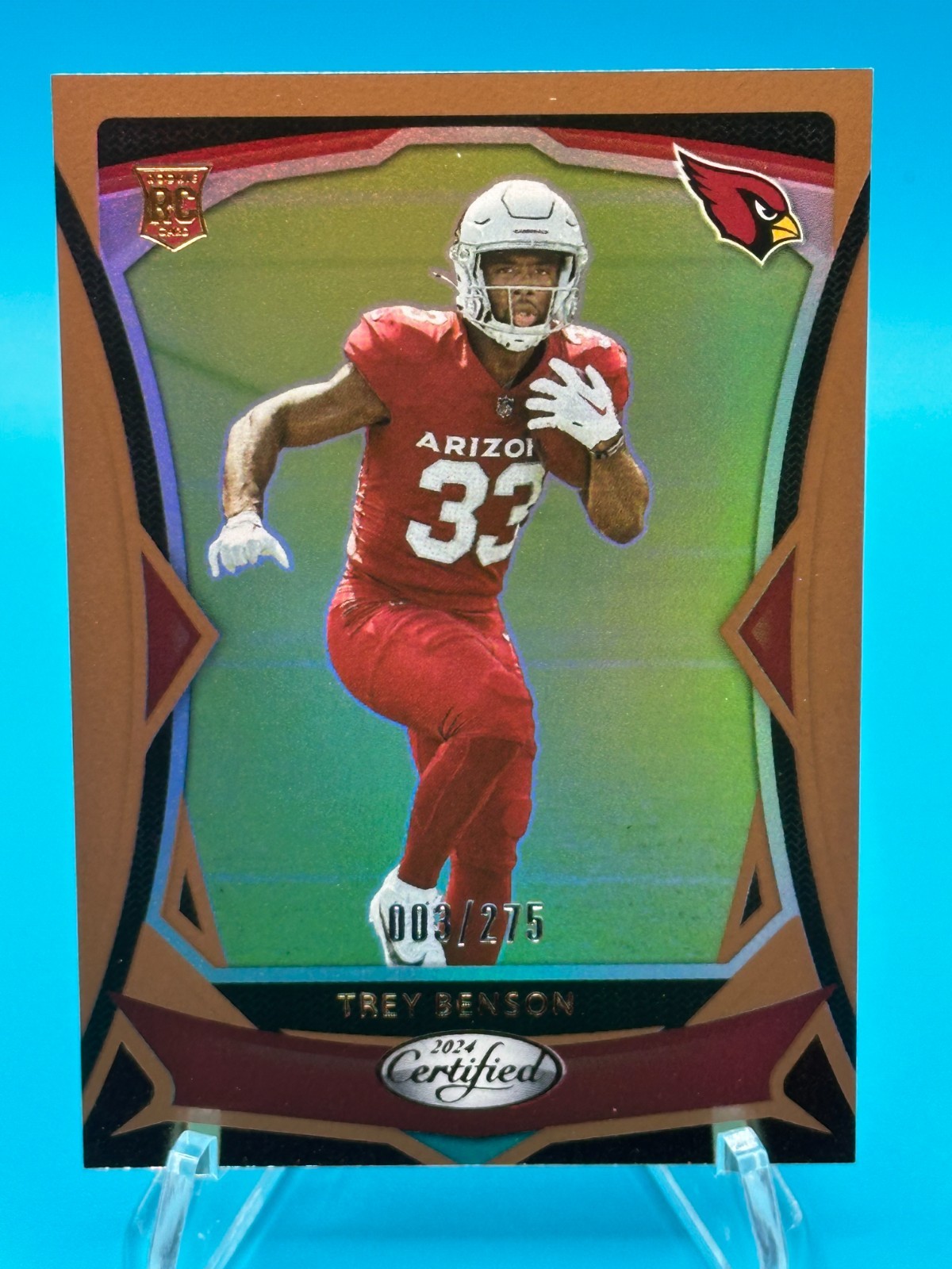 2024 Panini Certified - Rookies Trey Benson #151 Mirror Bronze /275 (RC)