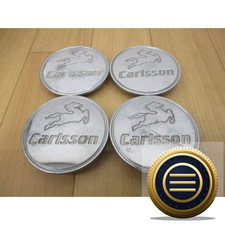 Carlsson Center Cap Silver Car Set Chrome Wheel Genuine Rare 72mm Approximately