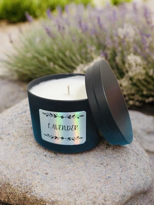 #ad #ad Home Made lavender Scented Candle $7.00