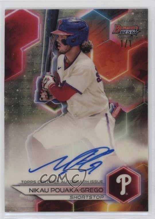 2023 Bowman's Best of Superfractor 1/1 Nikau Pouaka-Grego #B23-NP Auto 12kh